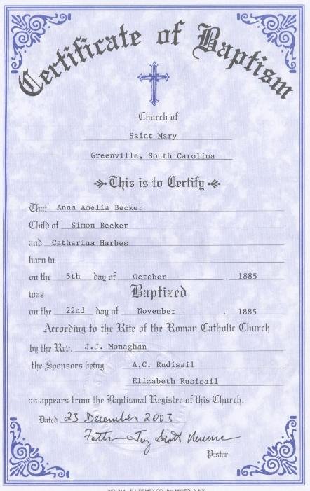 Baptism Certificate Template Free Inspirational 28 Of Catholic Baptism Certificate Template
