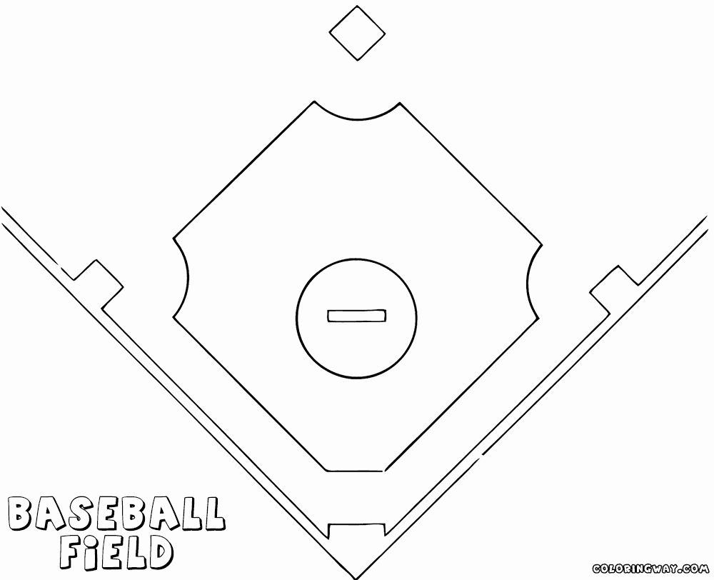 Baseball Field Layout Template Elegant Baseball Field Coloring Pages