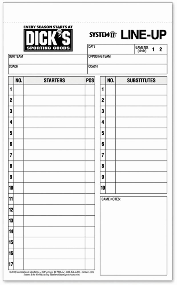 Baseball Lineup Card Template Elegant Baseball Lineup Template Templates Data