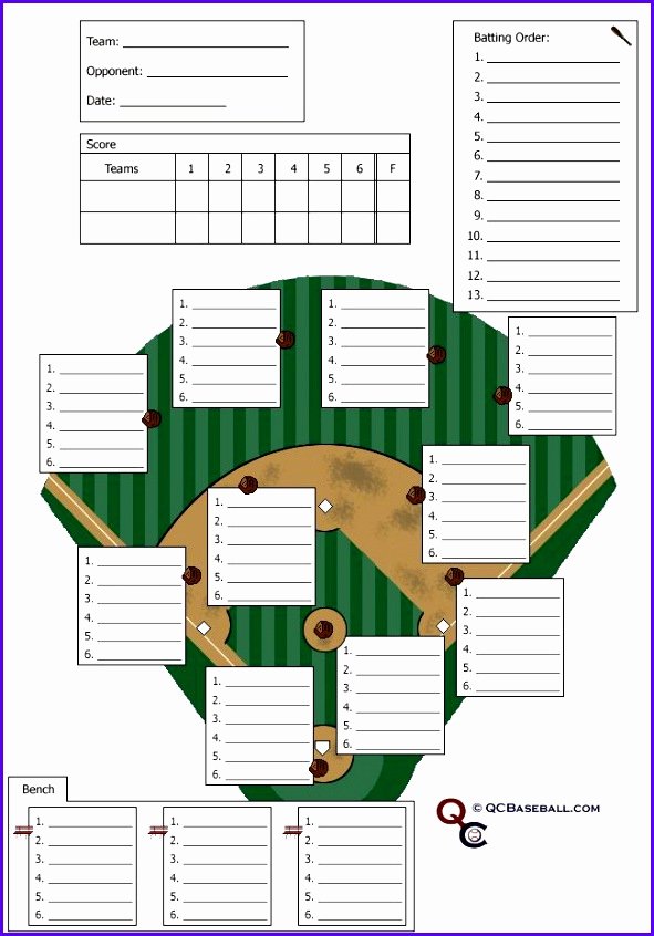 Baseball Lineup Excel Template Unique 8 Baseball Lineup Excel Template Exceltemplates