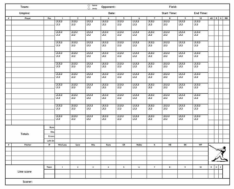 Baseball Score Sheet Template Beautiful 13 Volleyball Lineup Sheets Printable