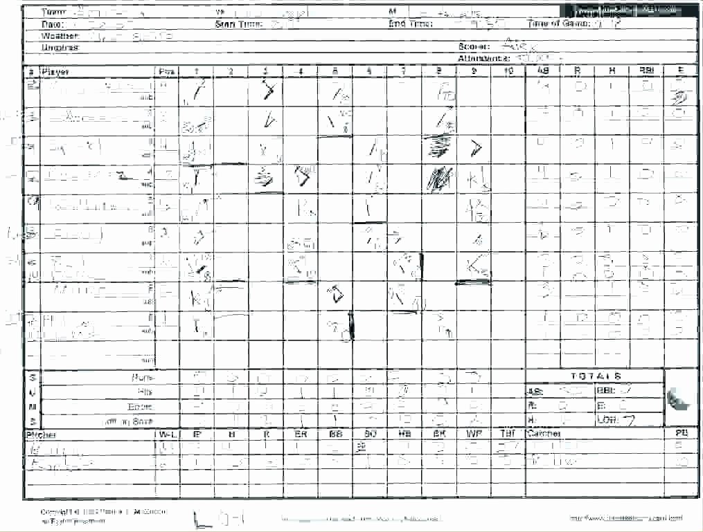 Baseball Score Sheet Template Elegant Elegant Baseball Scorecard Line Score Sheet Template Pdf