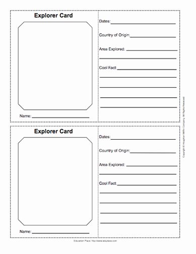 Baseball Trading Cards Template Awesome Best 25 Explorers Unit Ideas On Pinterest