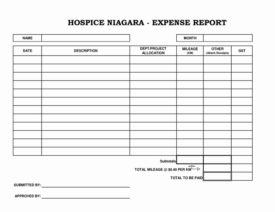 Basic Expense Report Template Best Of 40 Expense Report Templates to Help You Save Money