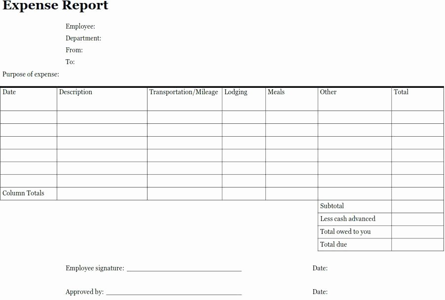 Basic Expense Report Template Lovely Daily In E and Expense Excel Sheet Personal Expenses