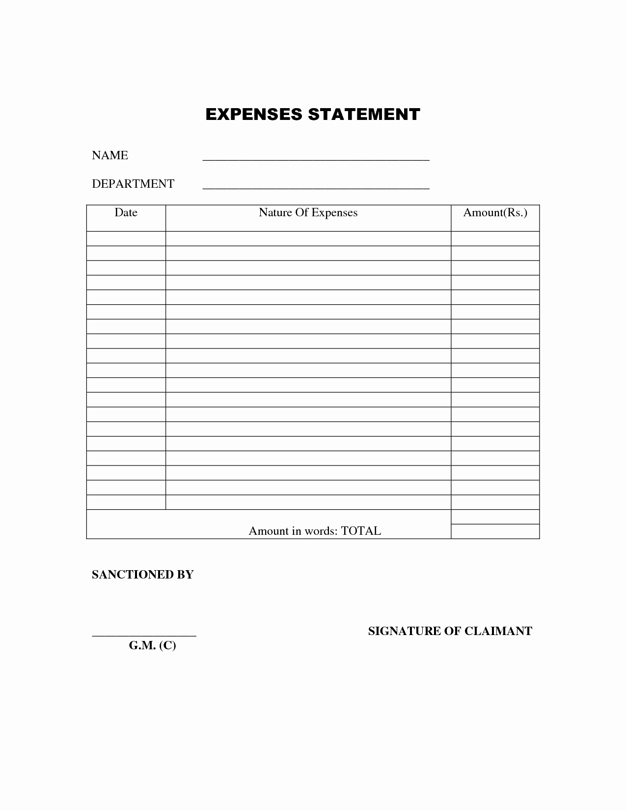 Basic Expense Report Template New Basic Expense Report Template Portablegasgrillweber