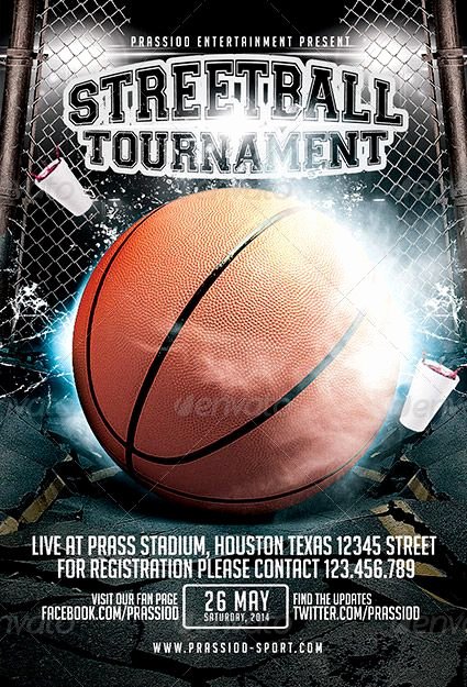 Basketball Flyer Template Free Awesome Streetball tournament Flyer Template Lyer