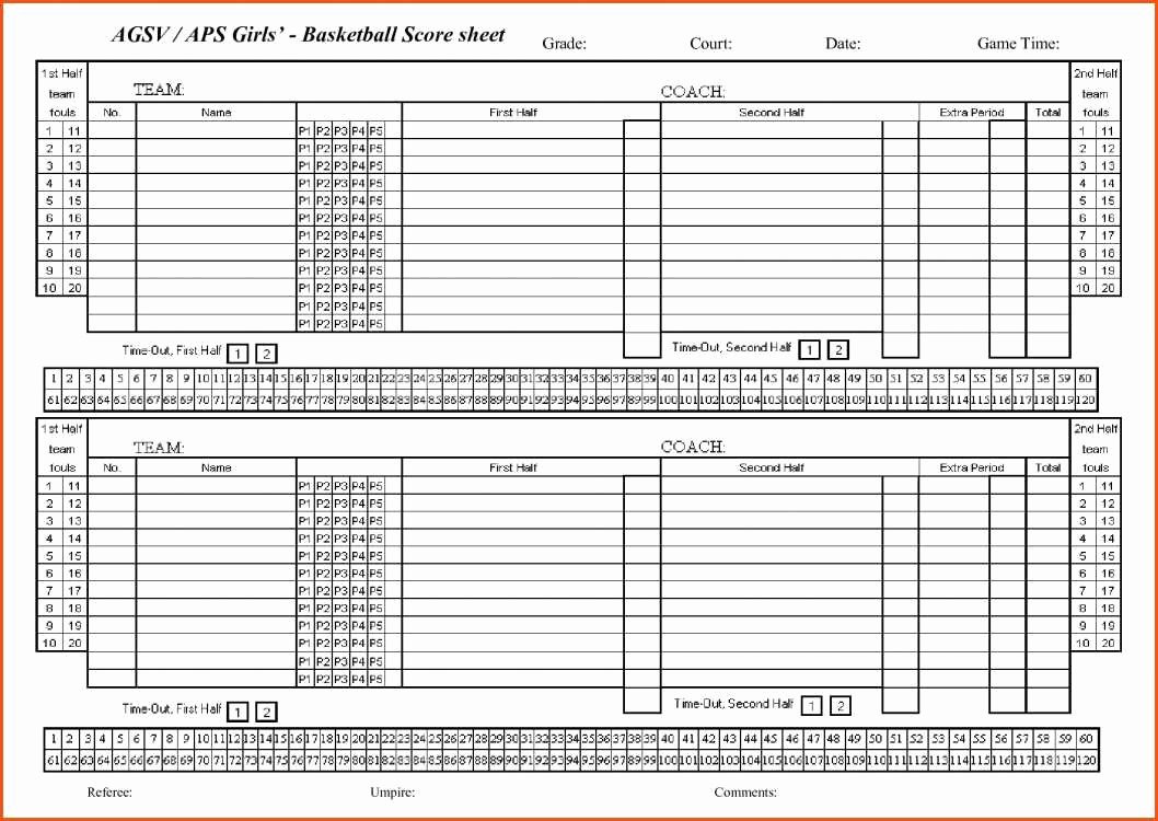 printable basketball stat sheet template
