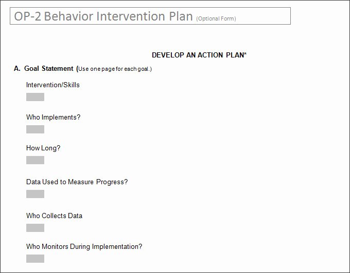 Behavior Intervention Plan Template Beautiful Behavior Intervention Plan Template 4 Free Word Pdf