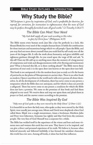 Bible Study Outline Template Awesome Bible Study Outlines Volume 1 – Moments with the Book