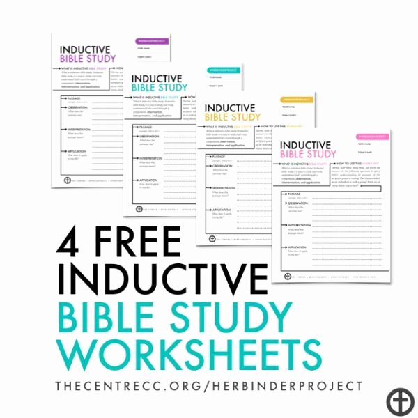 Bible Study Outline Template Lovely 4 Free Inductive Bible Study Worksheets