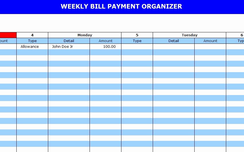 Bill Pay Calendar Template Inspirational Bill Pay Calendar Template
