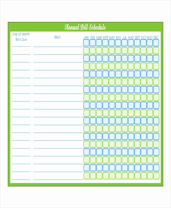Bill Pay Checklist Template Lovely Bill Payment Schedule Template 12 Free Word Pdf format