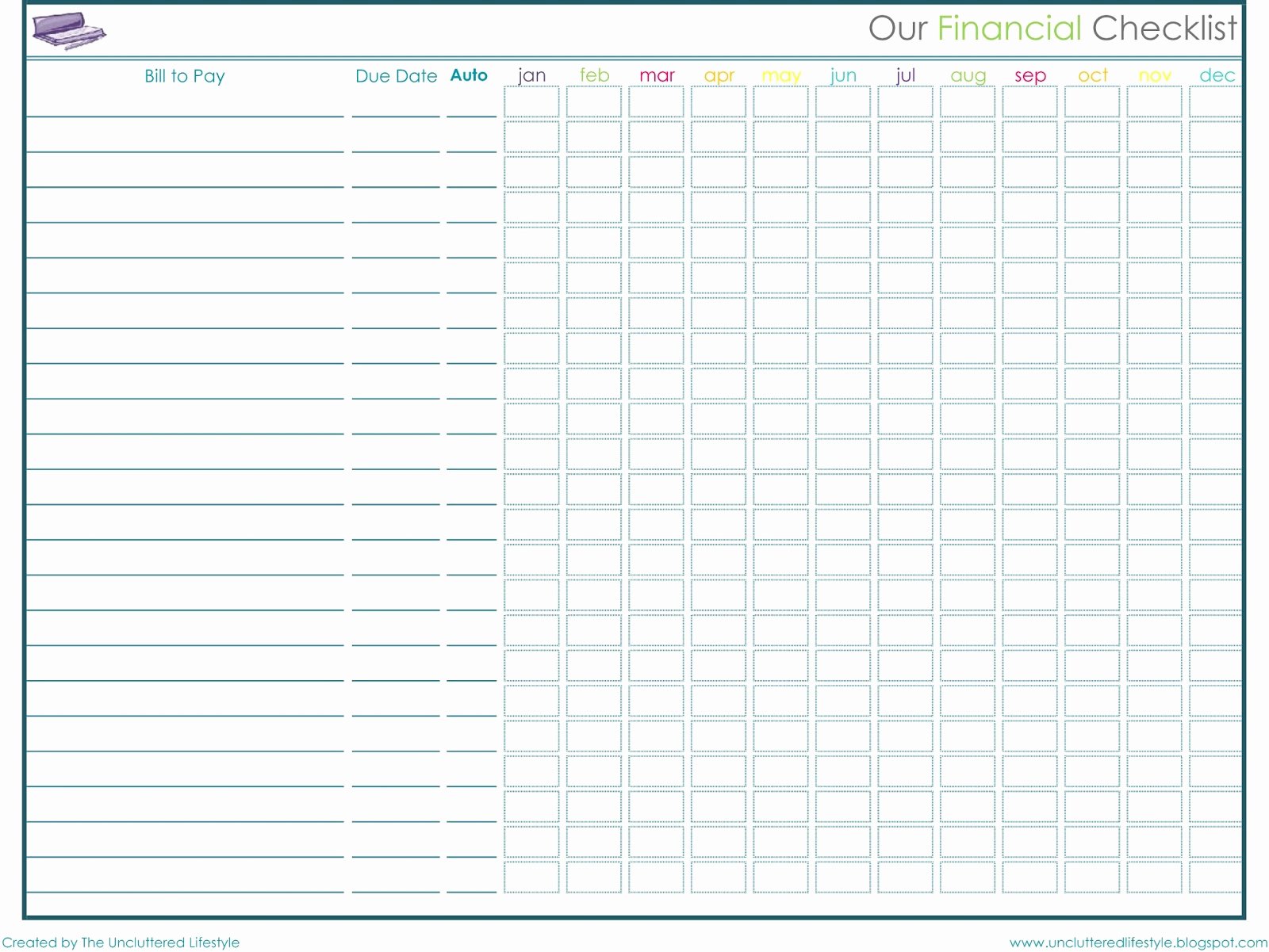 Bill Pay Checklist Template Luxury How I Keep the House Running Part 2 Find Lifestyle