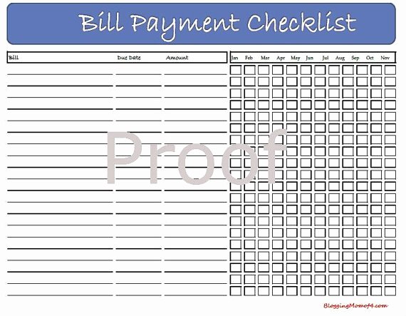Bill Paying Calendar Template New Excel Monthly Bill Payment Template 1000 Images About