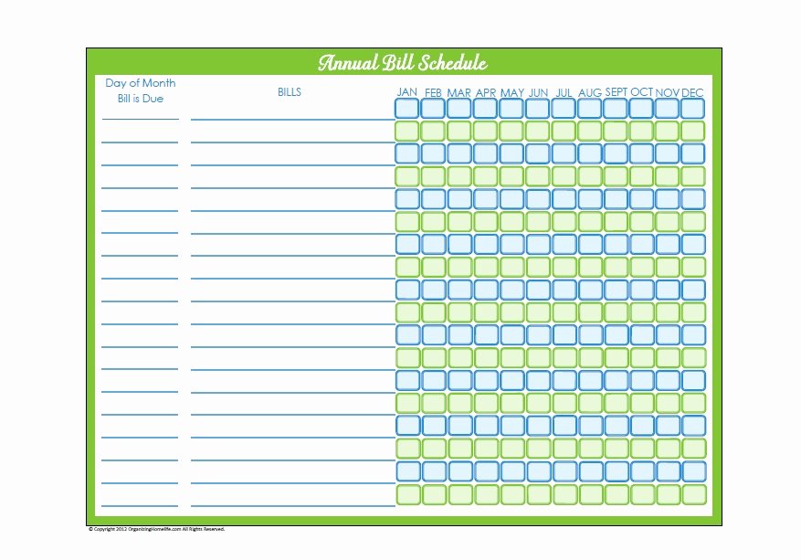 Bill Payment Calendar Template Beautiful 32 Free Bill Pay Checklists &amp; Bill Calendars Pdf Word
