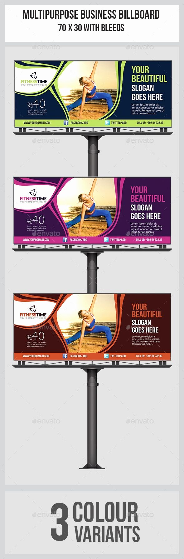 Billboard Design Template Free Inspirational Fitness Billboard Template