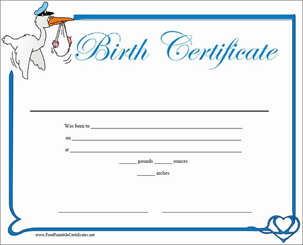 Birth Certificate Template Word Beautiful 18 Birth Certificate Templates to Download