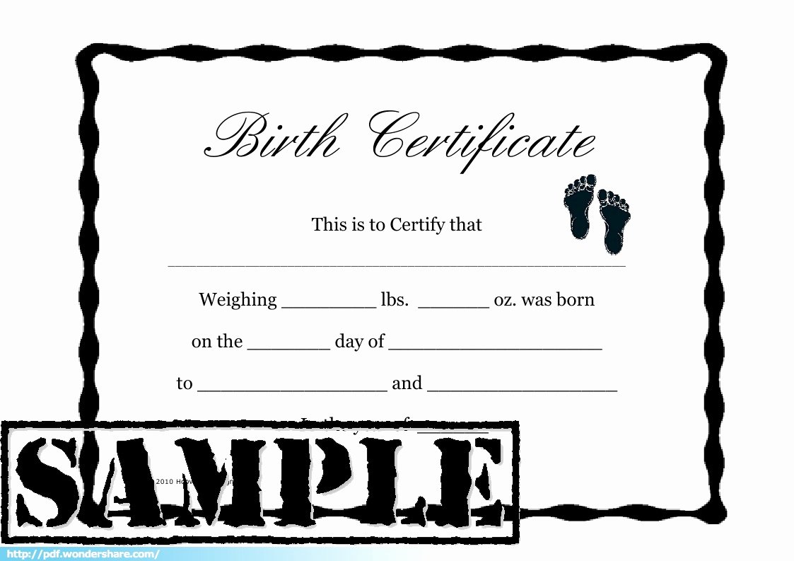 Birth Certificate Template Word Lovely Birth Certificate Template Mughals