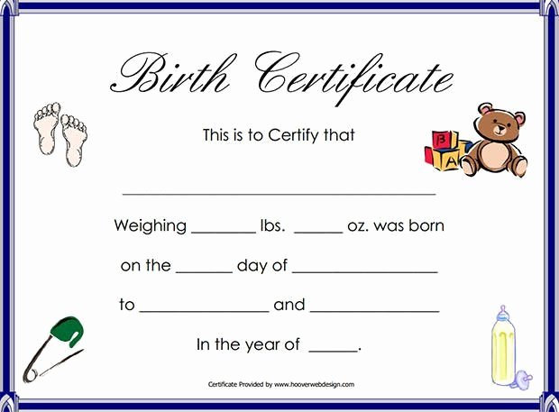 Birth Certificate Template Word Luxury Birth Certificate Template 31 Free Word Pdf Psd format