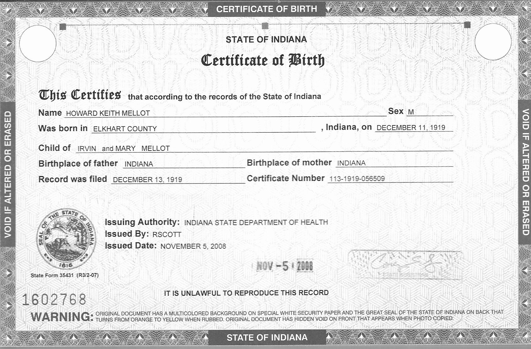 Birth Certificate Template Word New 5 Birth Certificate Templates Excel Pdf formats