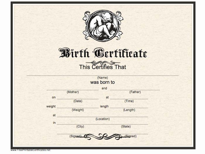 Birth Certificate Template Word Unique 15 Birth Certificate Templates Word &amp; Pdf Template Lab