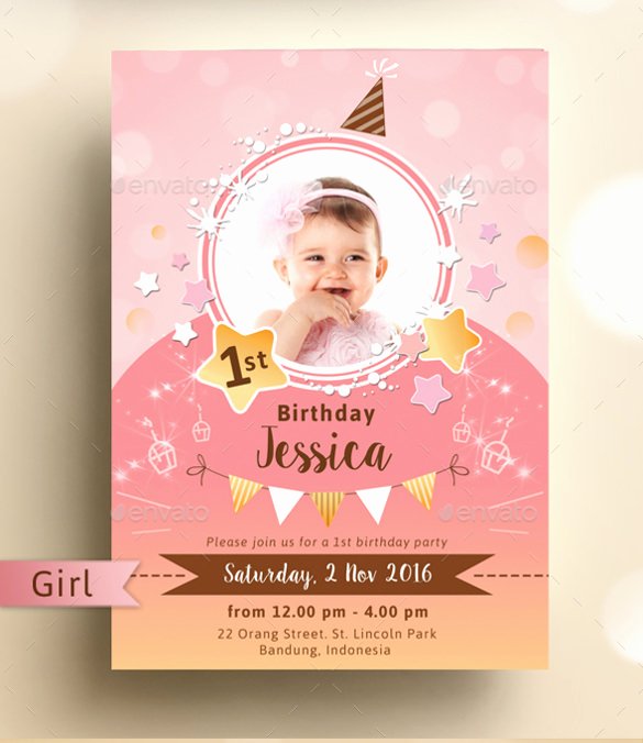 Birthday Card Template Photoshop Best Of 33 Kids Birthday Invitation Templates Psd Vector Eps