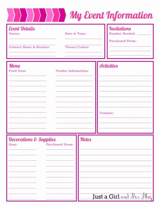 Birthday Party Planner Template Awesome Party Planning organized with Free Printables