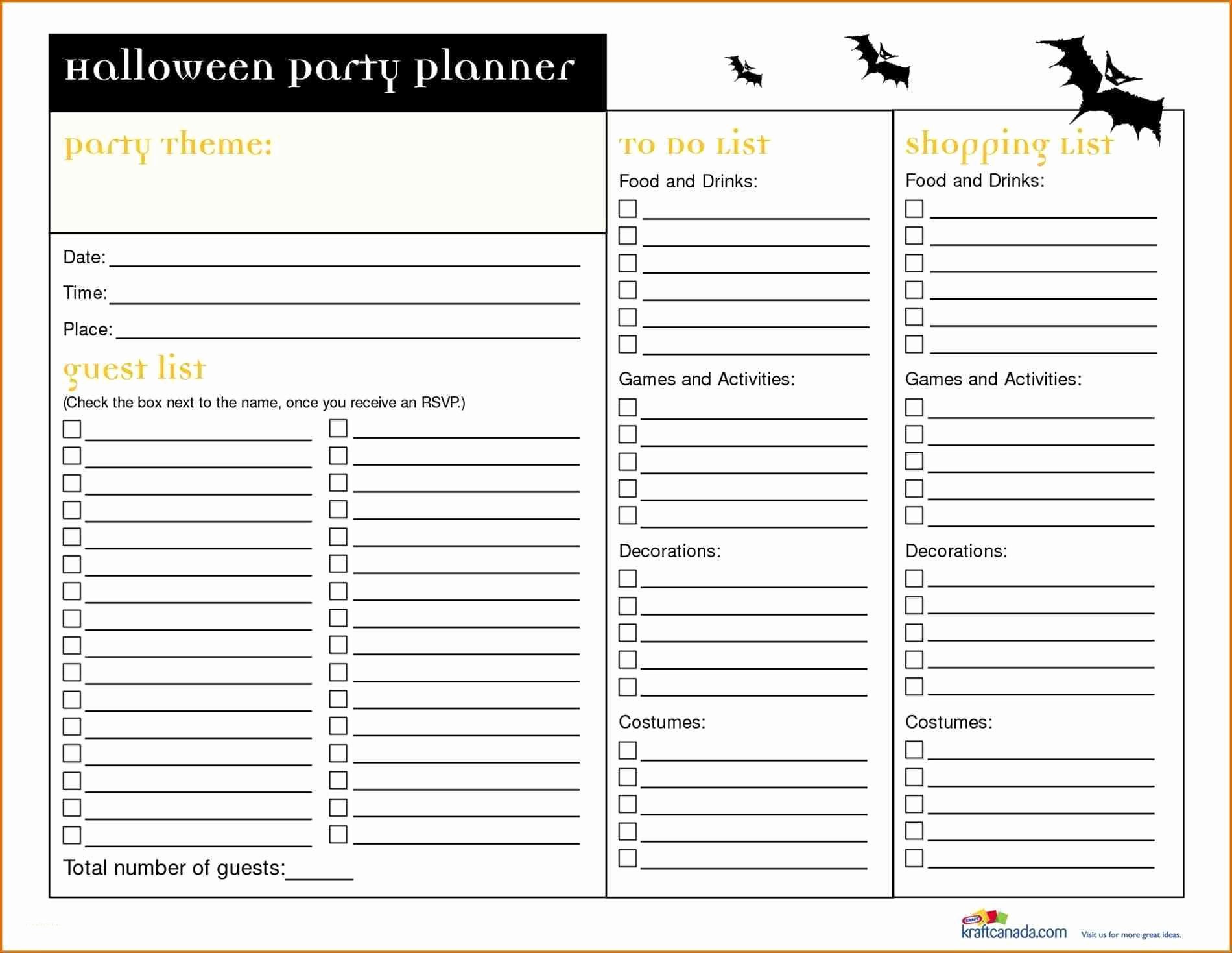 Birthday Party Planner Template Lovely Birthday Party Planner Template Inspirational Planning