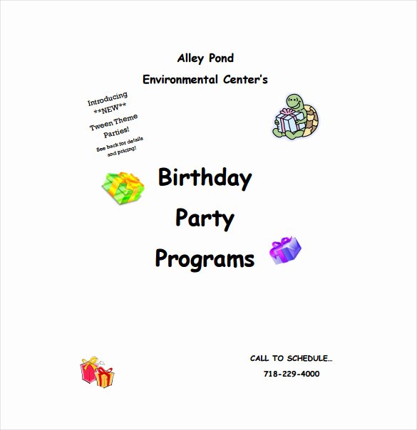 Birthday Party Program Template Beautiful 12 Birthday Program Templates Pdf Psd