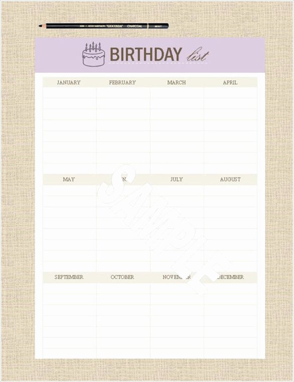 Birthday Wish List Template New Birthday Wish List Template Printable – Best Happy