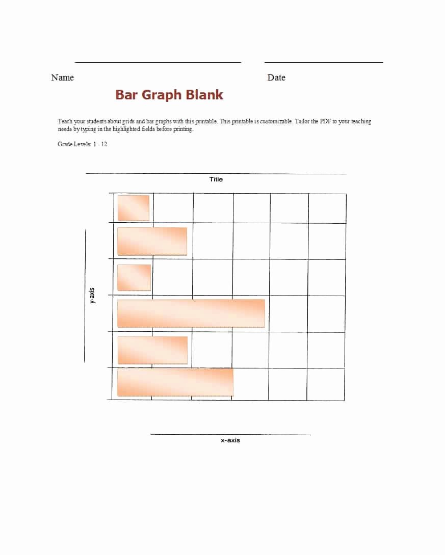 Blank Bar Graph Template Unique 41 Blank Bar Graph Templates [bar Graph Worksheets]