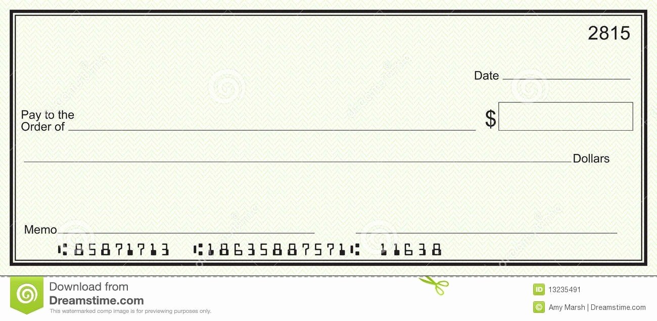 Blank Business Check Template Elegant Blank Check Template