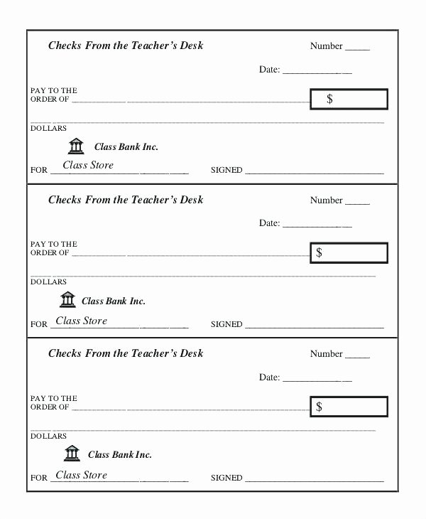 Blank Business Check Template Luxury Blank Check Templates for Word From Teacher Business