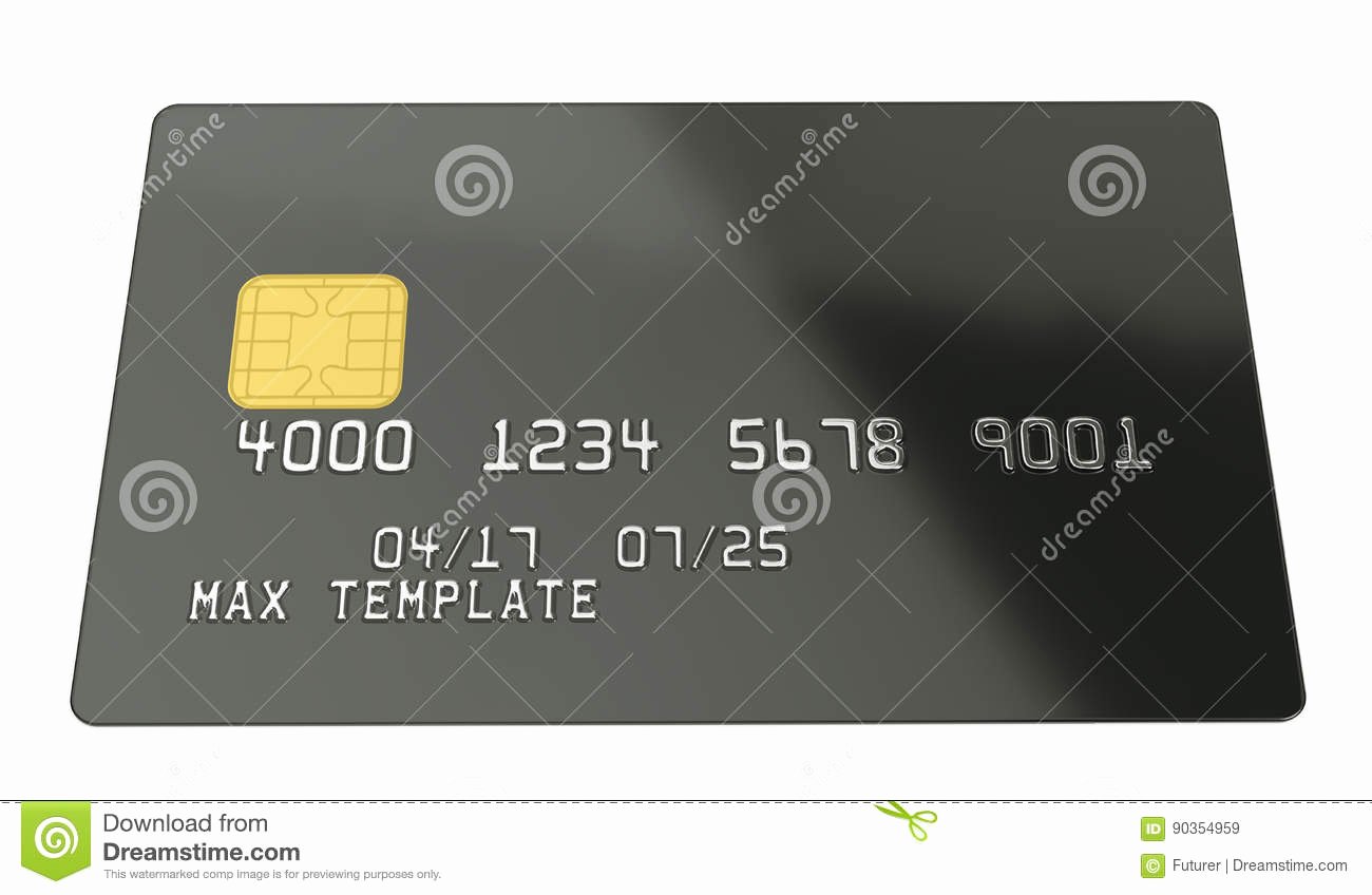 Blank Credit Card Template Inspirational Blank Black Credit Card Template White Background 3d
