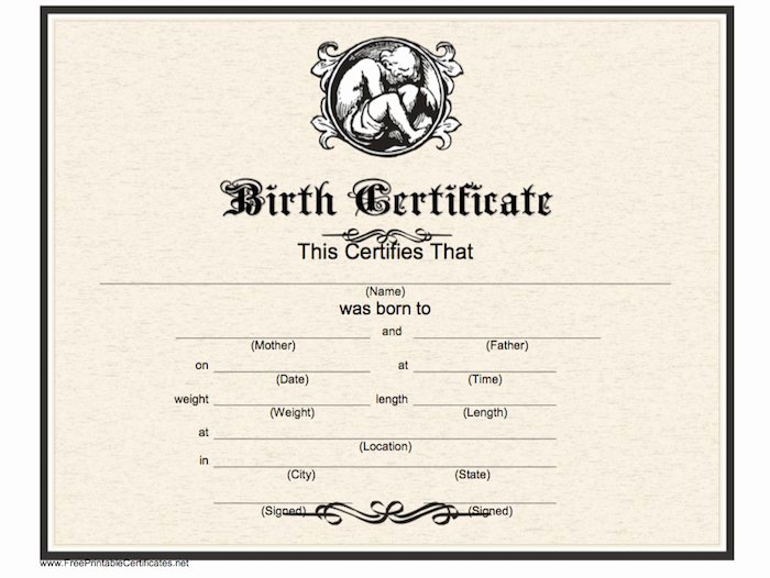 Blank Death Certificate Template Beautiful 15 Birth Certificate Templates Word &amp; Pdf Free