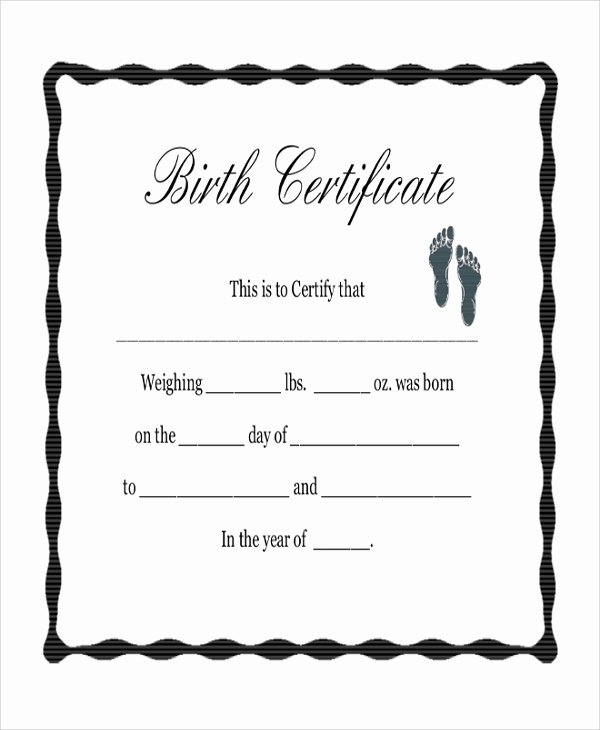 Blank Death Certificate Template New 9 Sample Blank Certificates