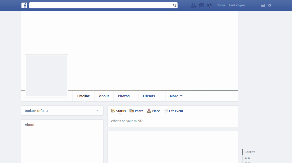 Blank Facebook Page Template Beautiful Blank Template