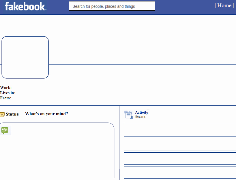 Blank Facebook Page Template Best Of Blank Template