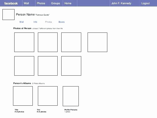 Blank Facebook Page Template Fresh Full Size Profile Printable Template