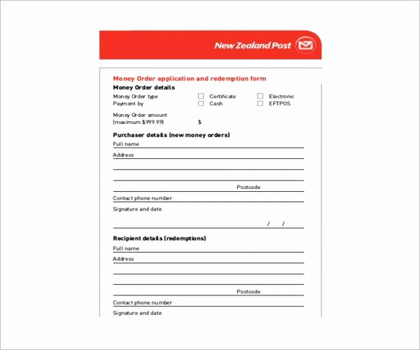 Blank Money order Template Inspirational 12 Money order forms Free Pdf Download formats