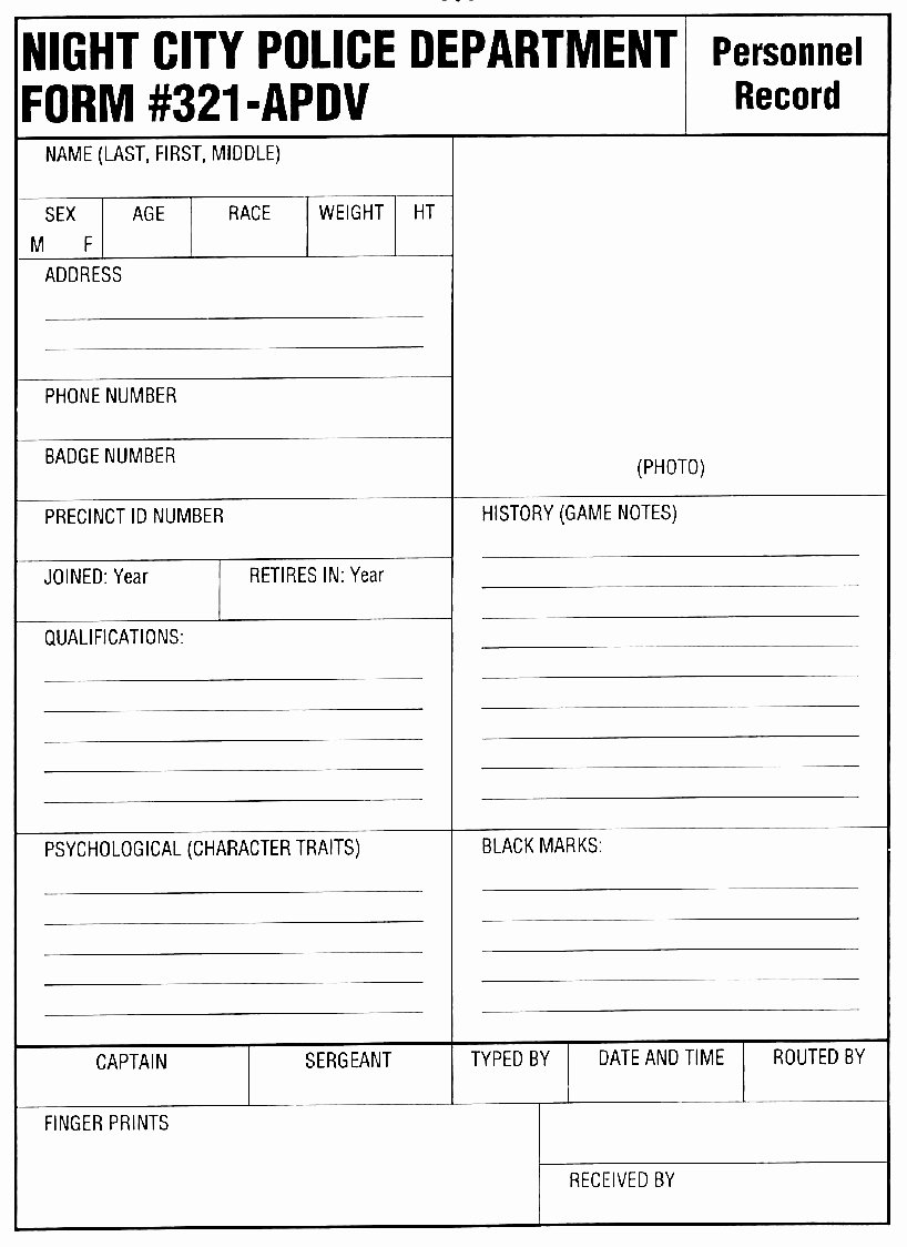 Blank Police Report Template Inspirational Best S Of Printable Blank Police Reports Blank