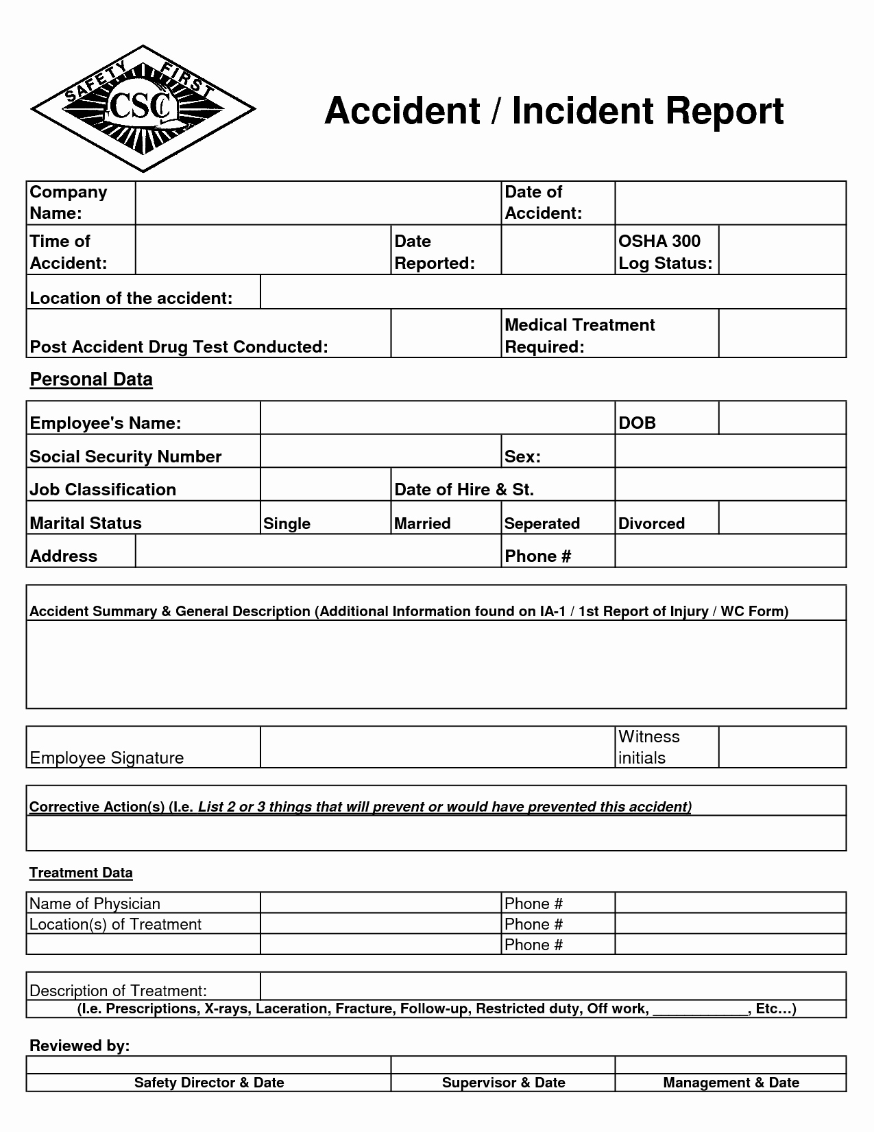 Blank Police Report Template Luxury Best S Of Blank Accident Report form Blank Police