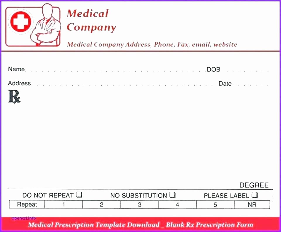 Blank Prescription Pad Template Elegant Doctors Prescription Template Fake Pad Synonym E Powerful