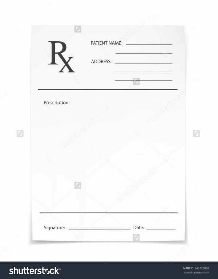 Blank Prescription Pad Template Luxury Blank Doctor Prescription Template Download Free