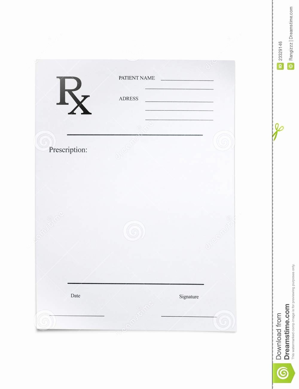 Blank Prescription Pad Template Luxury Printable Blank Prescription forms