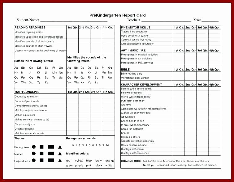 Blank Report Card Template Luxury Printable Report Cards Templates Free Progress Reports for