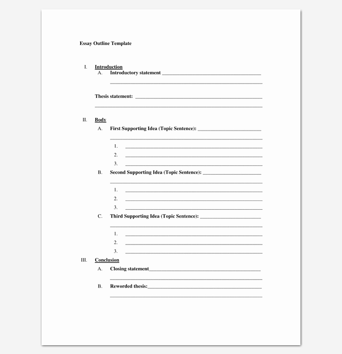 Blank Sermon Outline Template Elegant Blank Outline Template 11 Examples and formats for