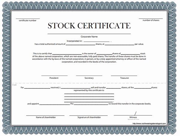 Blank Stock Certificate Template Best Of Corpex Stock Certificate Template