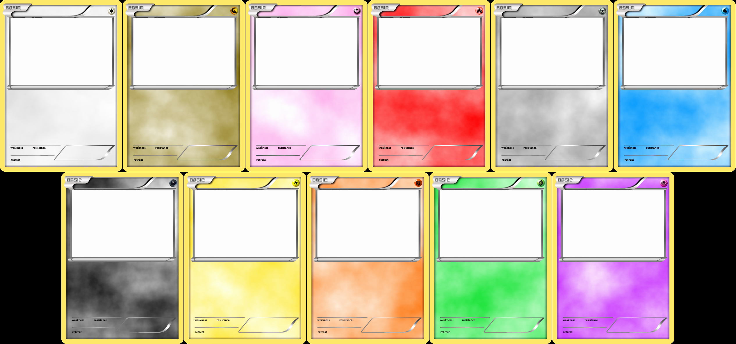 Blank Trading Card Template Luxury Pokemon Blank Card Templates by Levelinfinitum On Deviantart